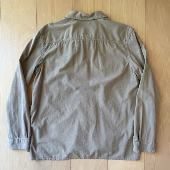 James Perse Corduory Shirt 4 Gray Button Up Casual Minimalist Glam Standard - Picture 8 of 9